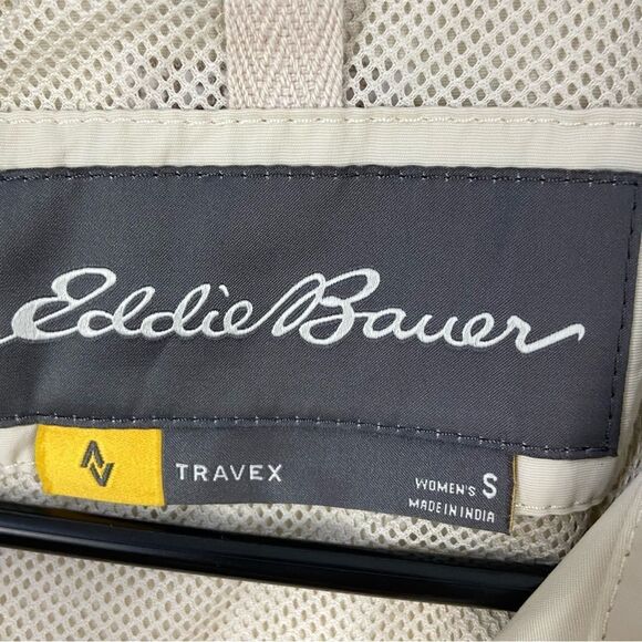 Eddie Bauer Travex Cream Vest Women’s Small Packable Quick Dry Hiking Trekking - Picture 3 of 13